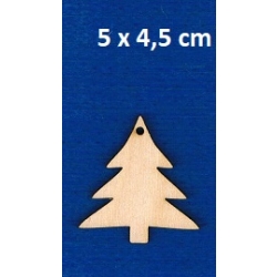 SKLEJKA #3mm Choinka zawieszka 5x4,5cm